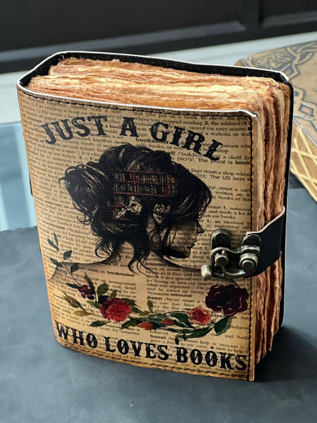 Just a Girl Who Loves Books – UV Print Leather Journal