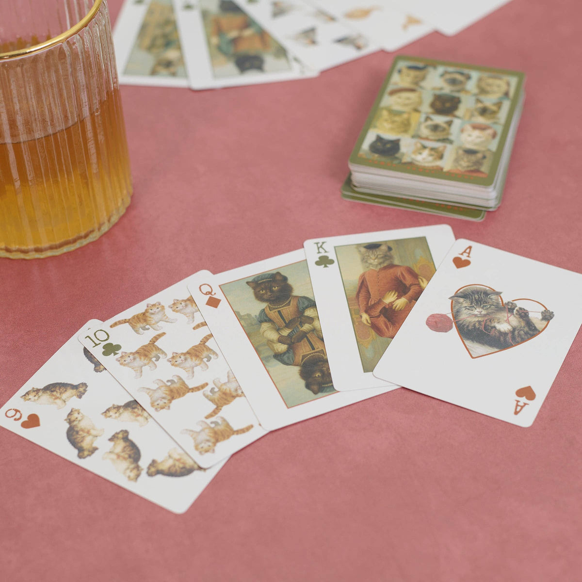 Vintage Cat Portrait Playing Cards