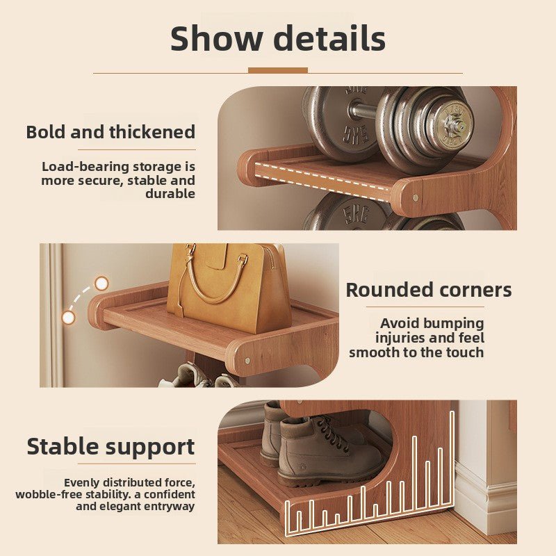 Corner Bamboo Shoe Rack Organizer - The Coral Palm LLC