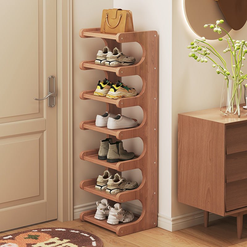 Corner Bamboo Shoe Rack Organizer - The Coral Palm LLC