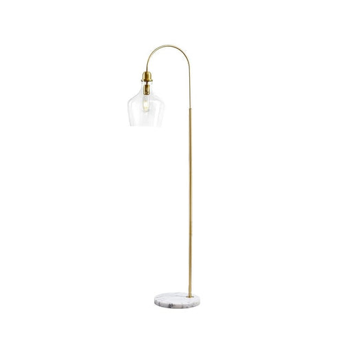 Bell - Shaped Gold Base Floor Lamp - The Coral Palm LLC