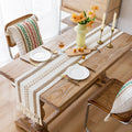 Woven Bohemian Tassel Table Runner - The Coral Palm LLC