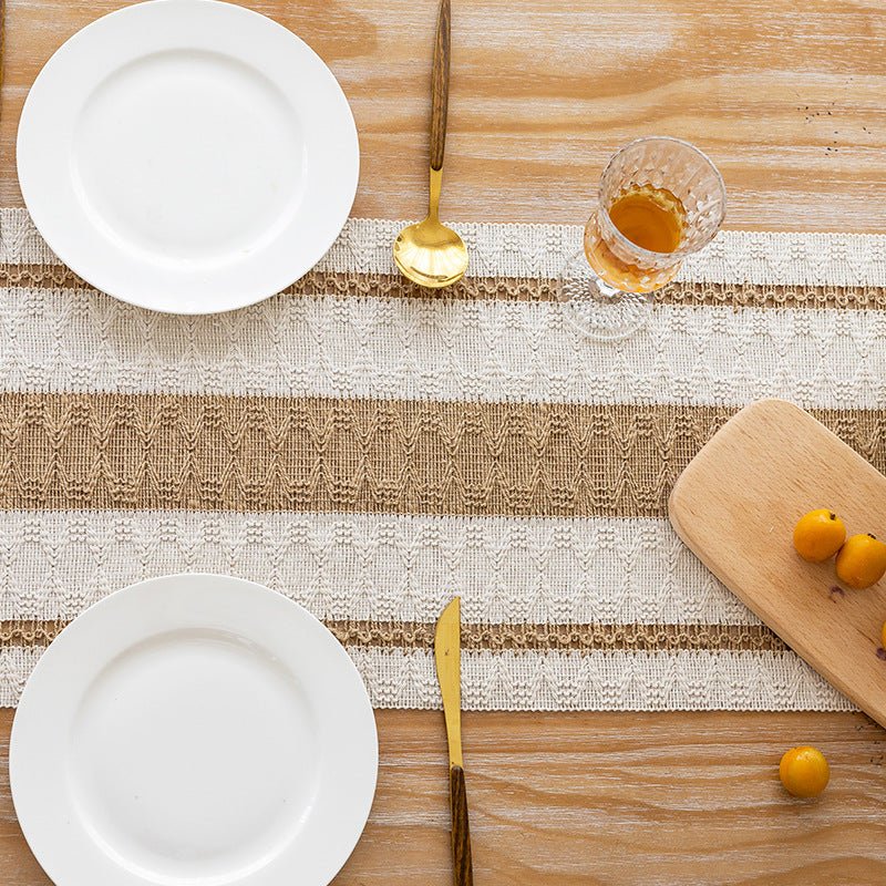 Woven Bohemian Tassel Table Runner - The Coral Palm LLC