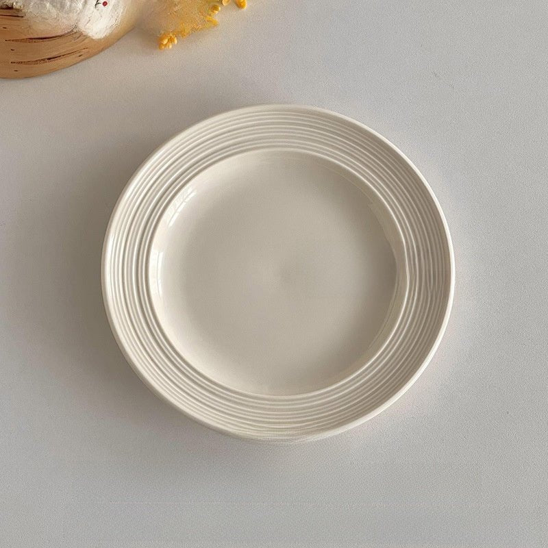 Brushed Porcelain Dinner Plate - The Coral Palm LLC
