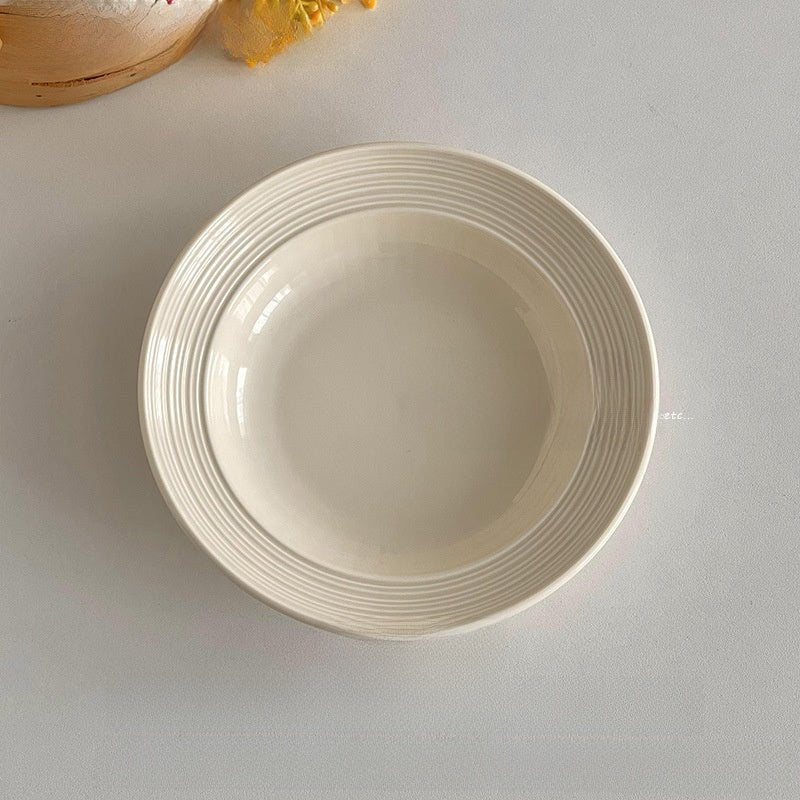 Brushed Porcelain Dinner Plate - The Coral Palm LLC