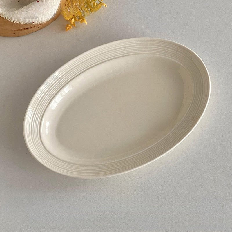 Brushed Porcelain Dinner Plate - The Coral Palm LLC