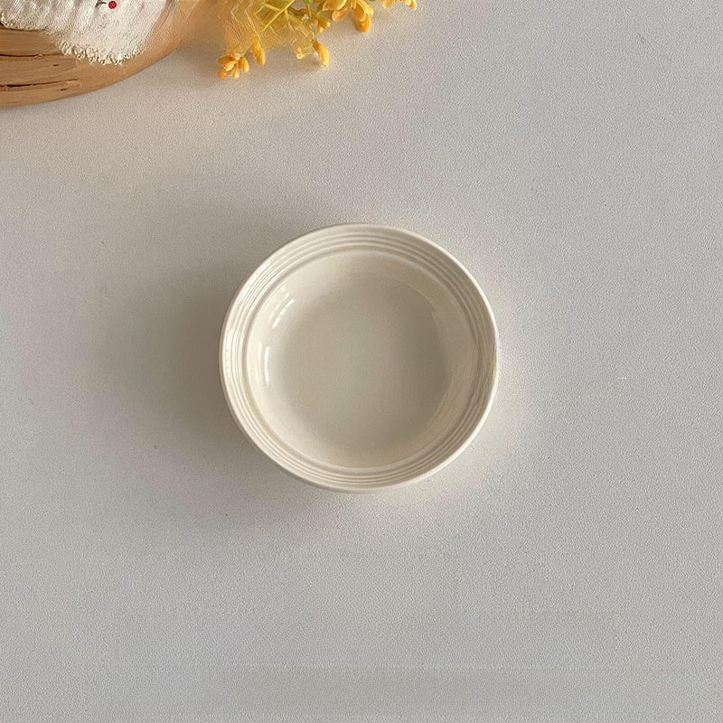 Brushed Porcelain Dinner Plate - The Coral Palm LLC