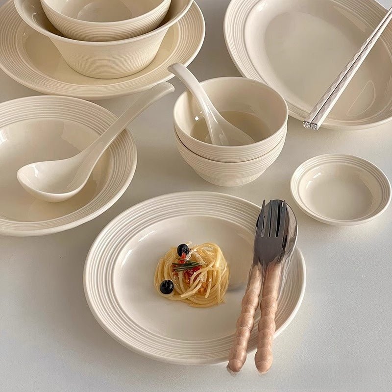 Brushed Porcelain Dinner Plate - The Coral Palm LLC