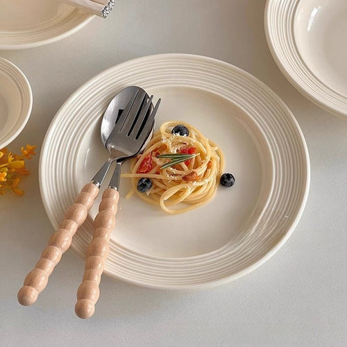Brushed Porcelain Dinner Plate - The Coral Palm LLC