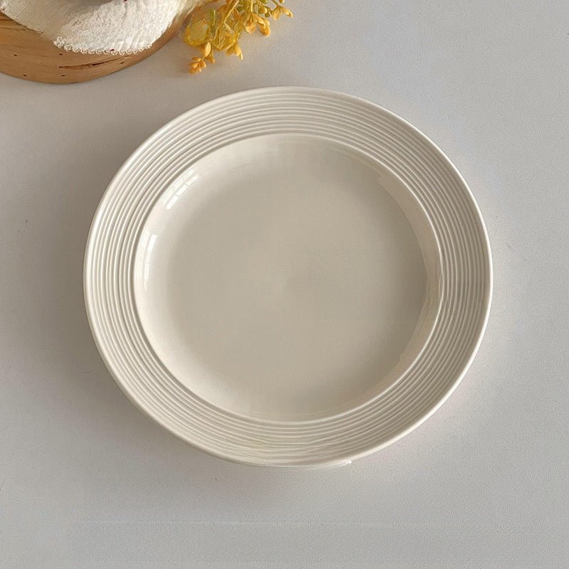 Brushed Porcelain Dinner Plate - The Coral Palm LLC