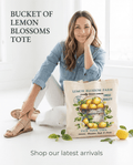 Bucket of Lemon Blossom Farm Canvas Tote Bag - The Coral Palm LLC