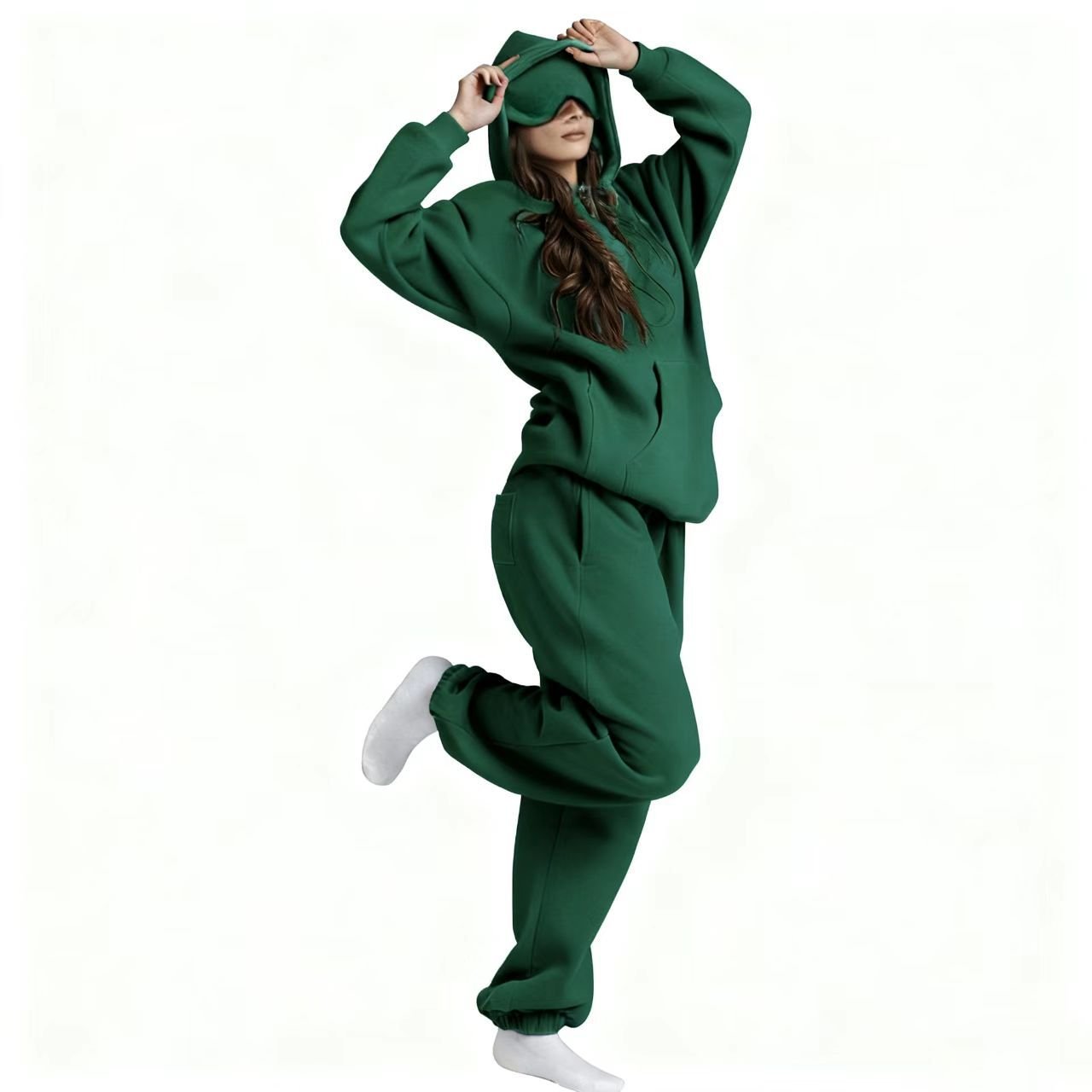 Travel Hoodie with Built-In Eye Mask - The Coral Palm LLC