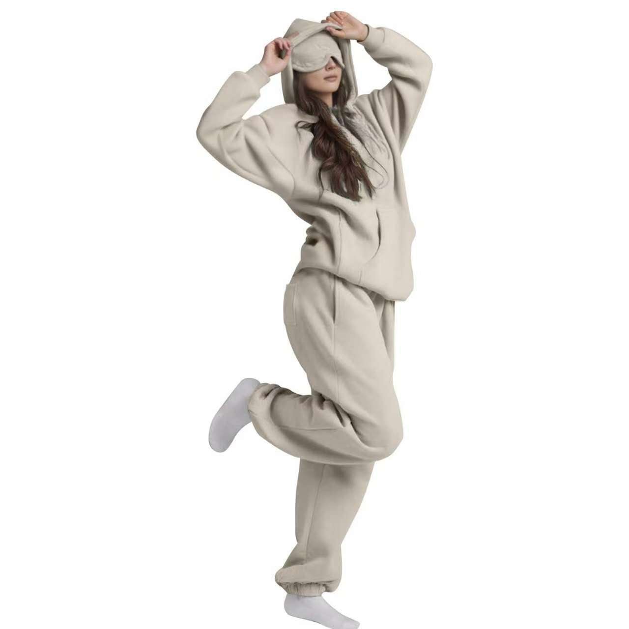 Travel Hoodie with Built-In Eye Mask - The Coral Palm LLC