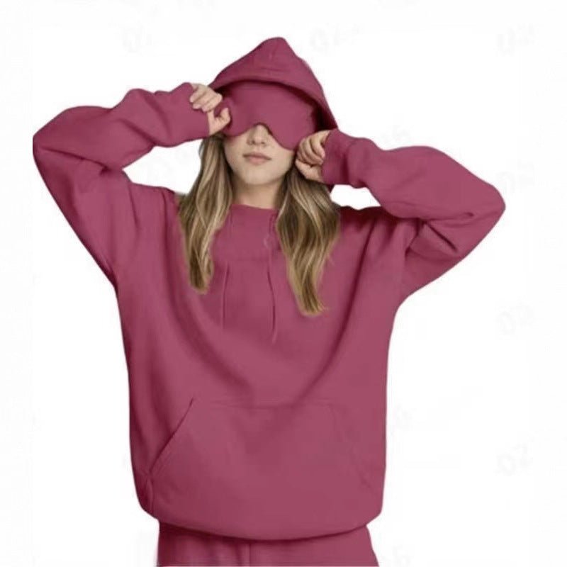 Travel Hoodie with Built-In Eye Mask - The Coral Palm LLC