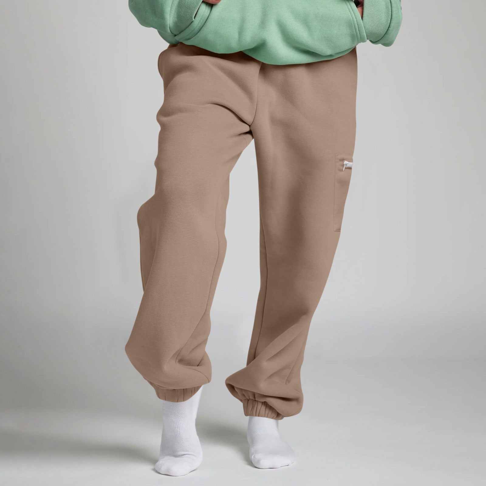 Travel Hoodie with Built-In Eye Mask - The Coral Palm