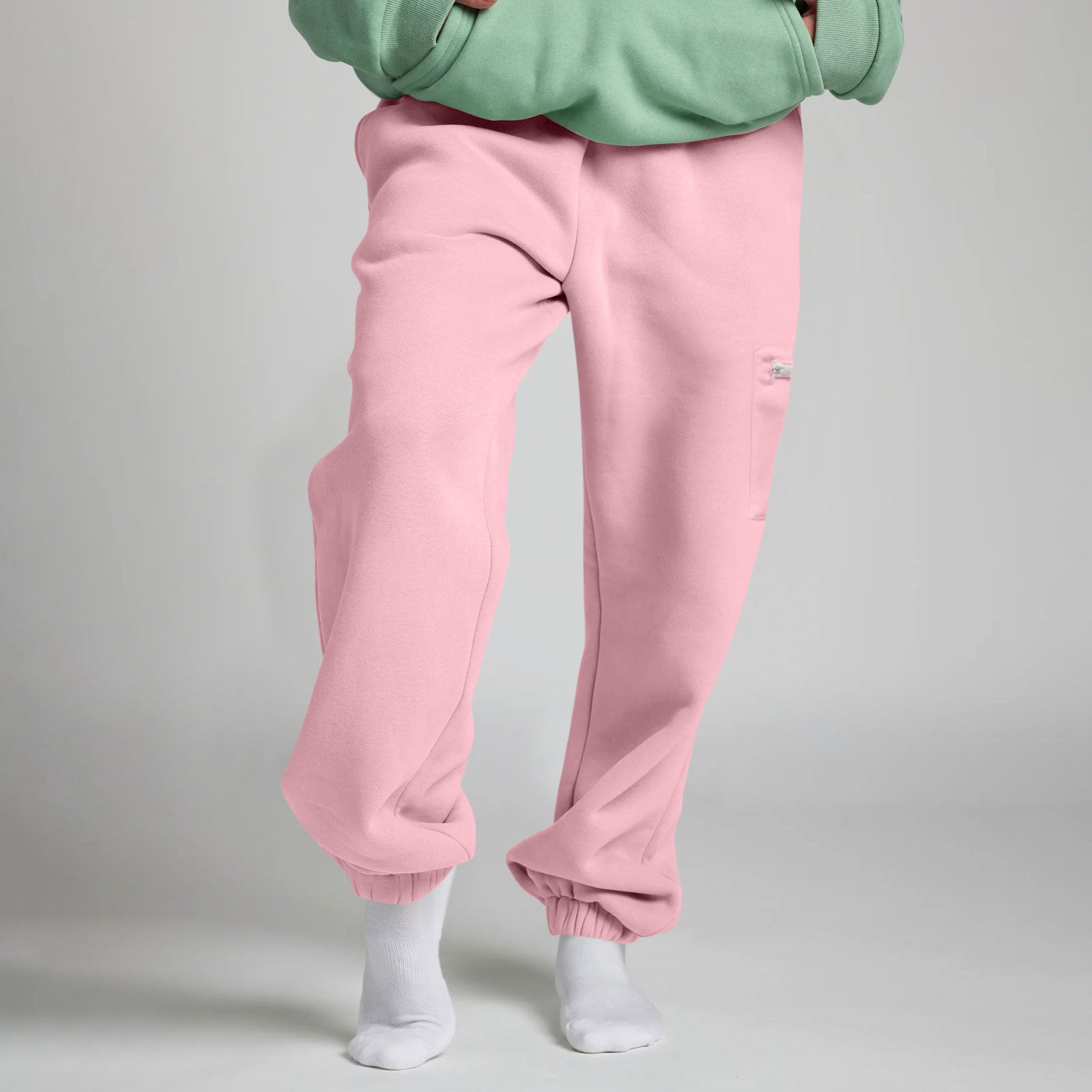 Travel Hoodie with Built-In Eye Mask - The Coral Palm
