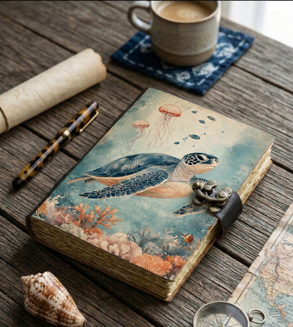 Turtle Leather Journal
