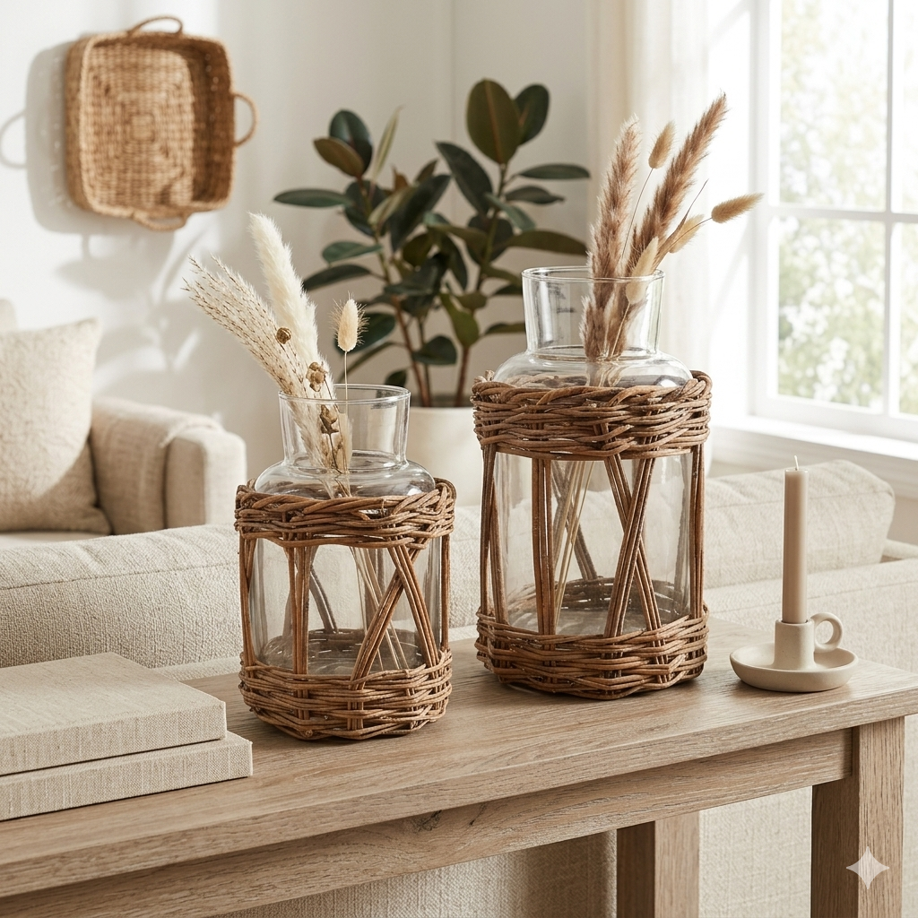 13”H Glass Vase - Clear