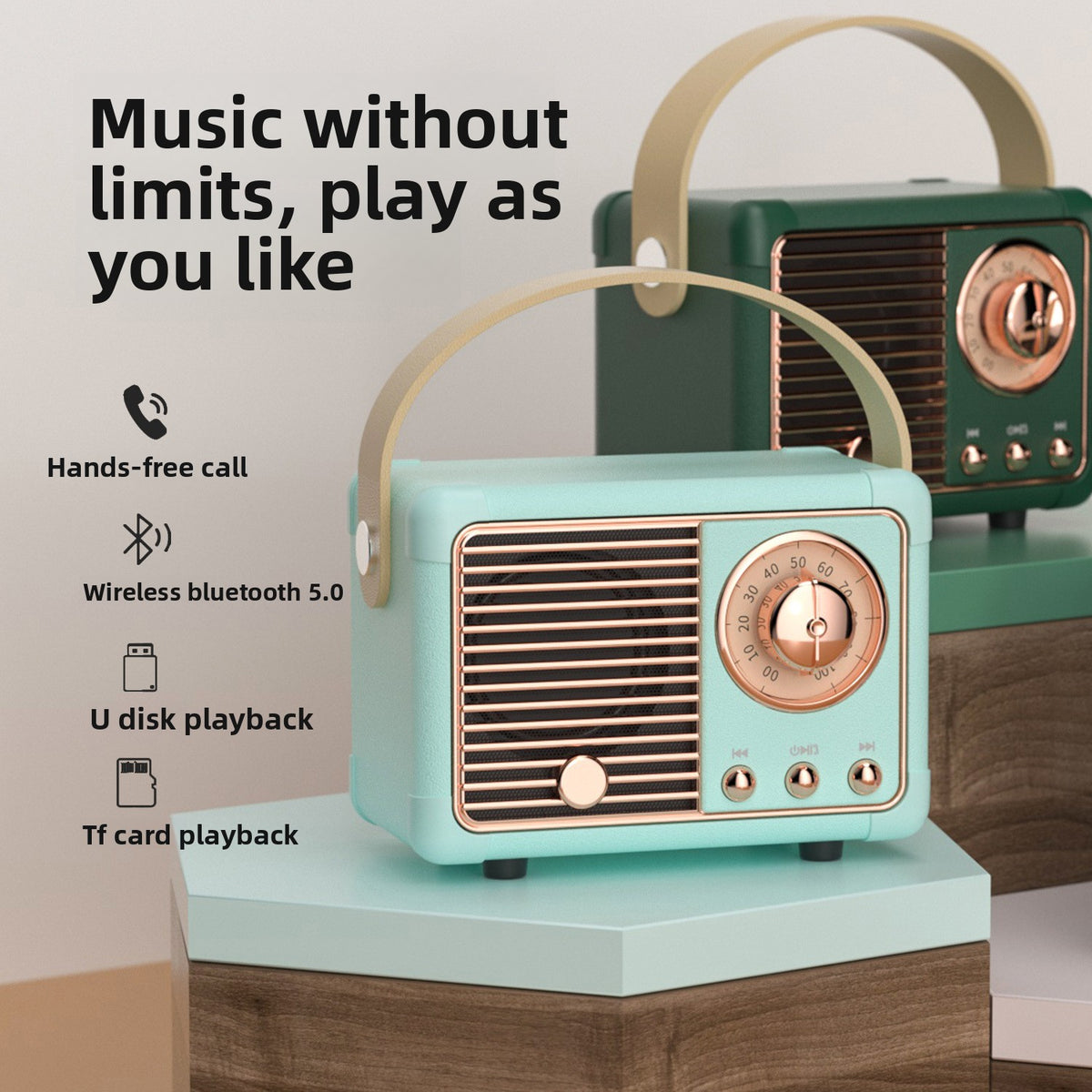 Vintage-Inspired Bluetooth Speakers