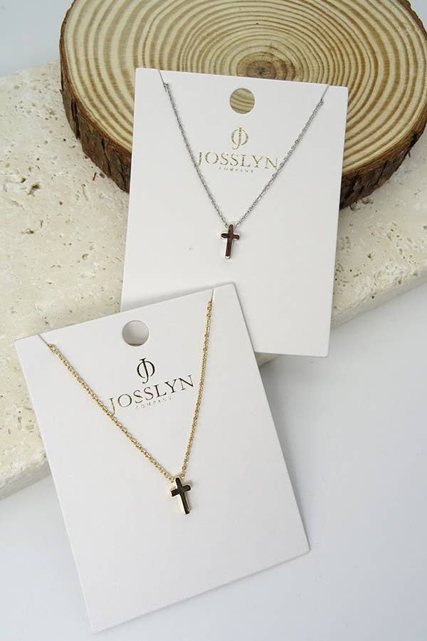 CLASSIC MINI CROSS NECKLACE | 47N15737 - CROSS - The Coral Palm LLC