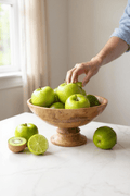 Classic Wood Pedestal Bowl - The Coral Palm LLC