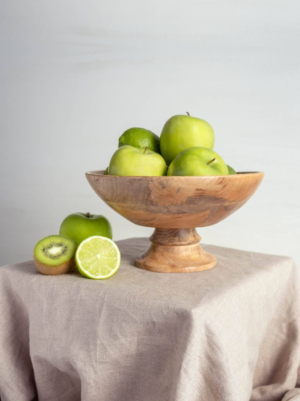 Classic Wood Pedestal Bowl - The Coral Palm LLC
