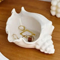 Conch Shell Jewelry Tray - Ceramic Coastal Storage Accent - The Coral Palm LLC