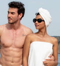 Cotton Hair Drying Towel Wrap - The Coral Palm LLC