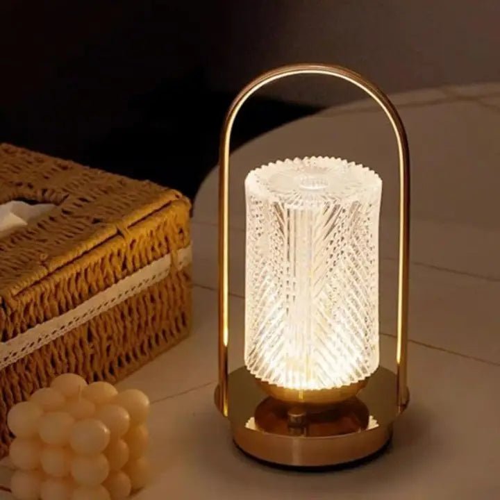 Crystal Texture Modern Touch Lamps - The Coral Palm LLC