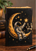 Astronaut Leather Journal | Space Journal | Moon Notebook |