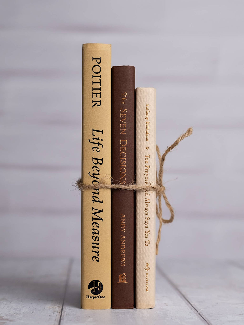 Decorative Books Decor - Neutrals Set of 3 - The Coral Palm LLC