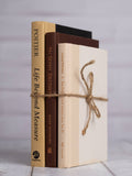 Decorative Books Decor - Neutrals Set of 3 - The Coral Palm LLC