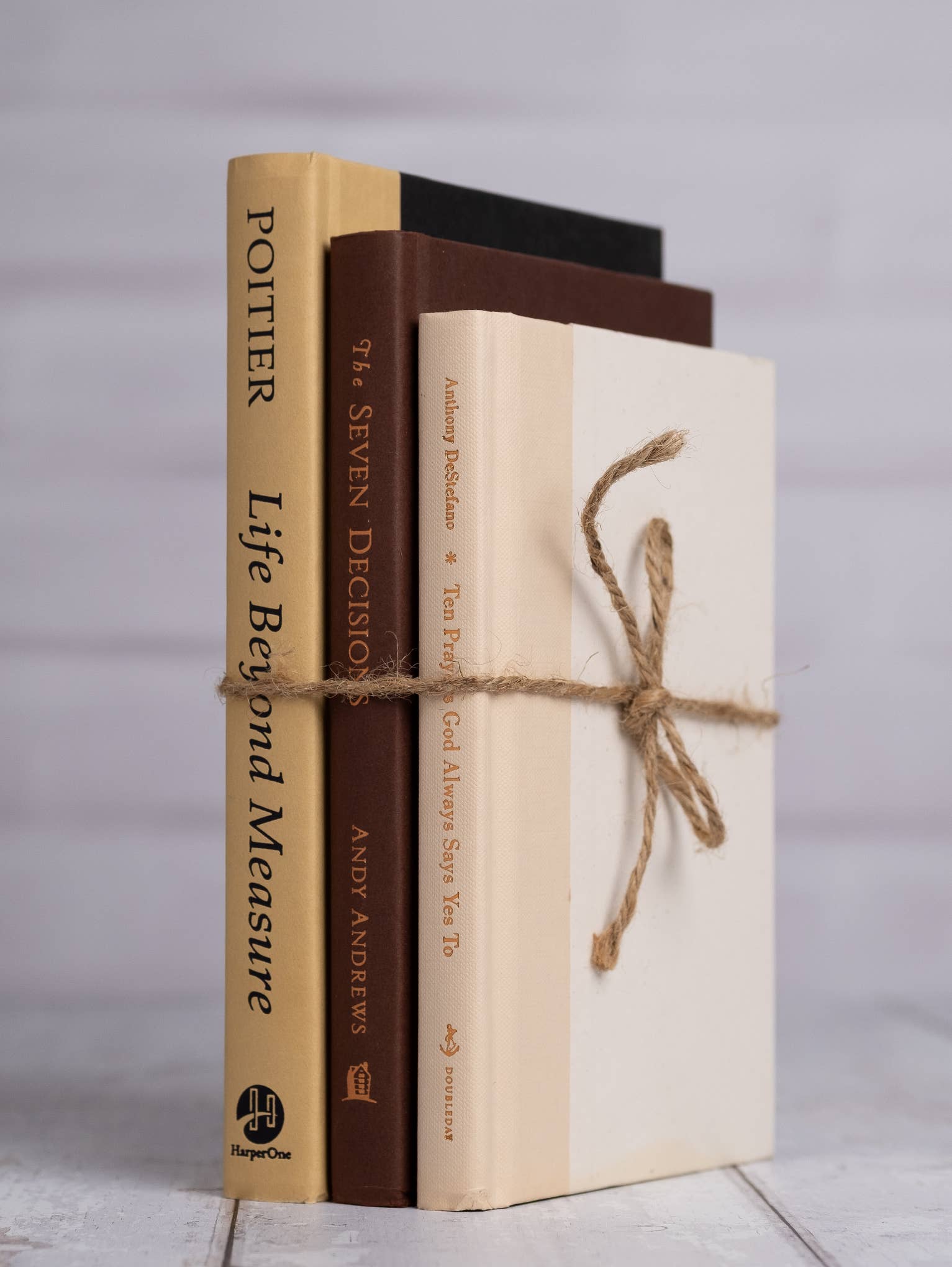 Decorative Books Decor - Neutrals Set of 3 - The Coral Palm LLC