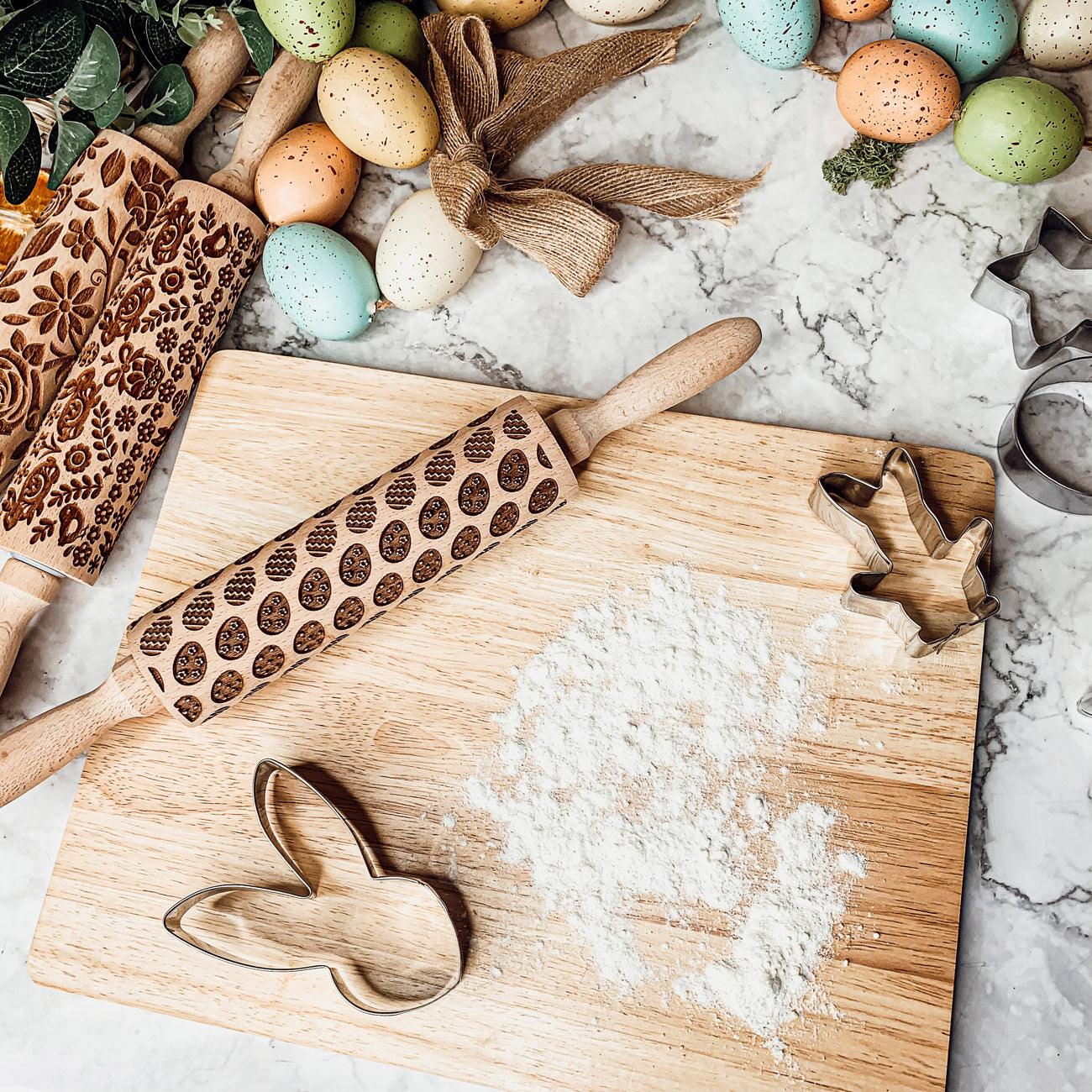 Spring Heirloom Embossed Rolling Pin Gift Set - The Coral Palm LLC