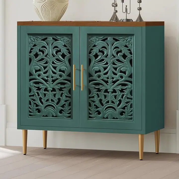 Emerald Coast Vintage Carved Cabinet - The Coral Palm LLC