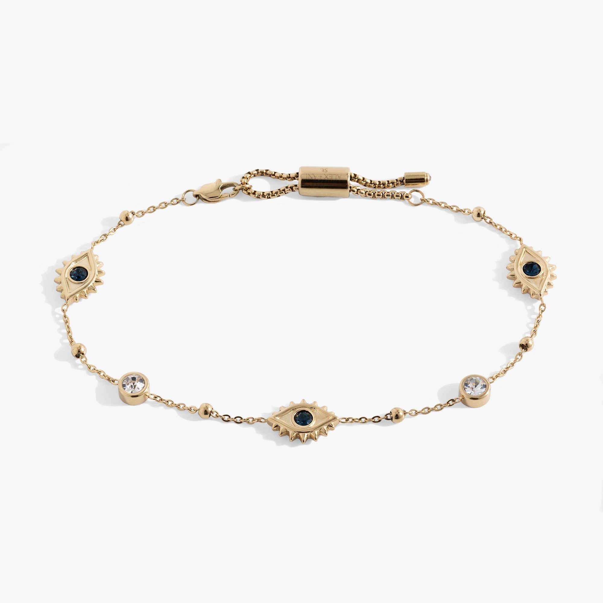 Evil Eye Crystal Protection Anklet - The Coral Palm LLC