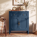 Harbor Blue Vintage-Inspired Storage Cabinet