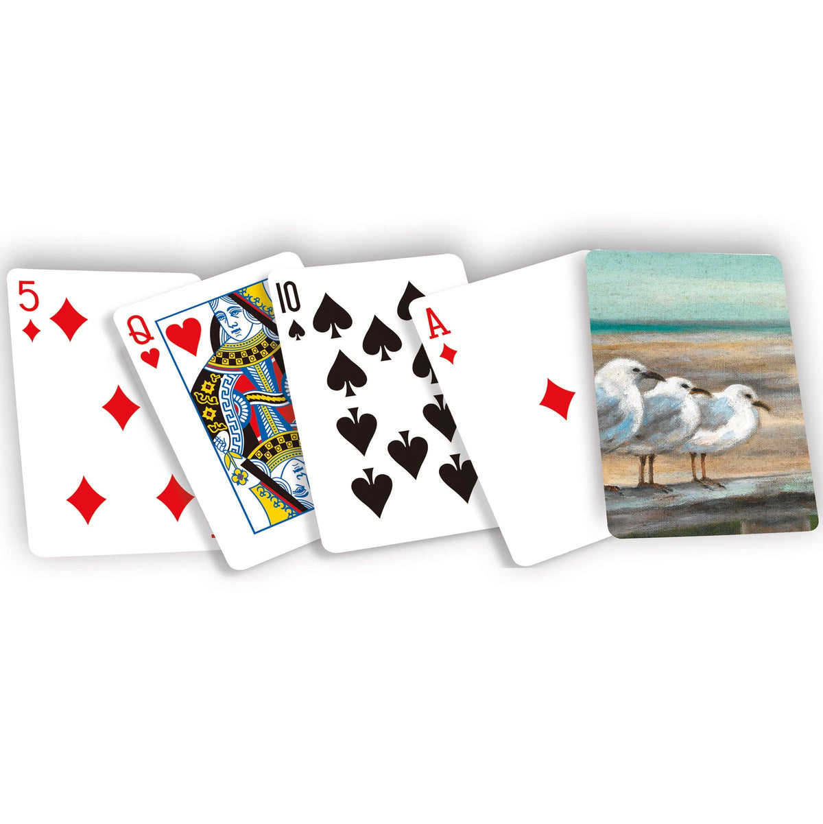 Coastal Seagull Playing Cards