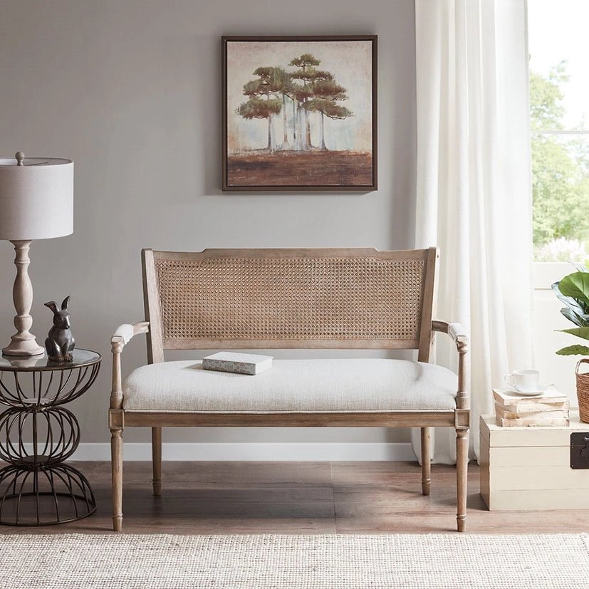 Farmhouse Rustic Wooden Settee Couch Rustic Lounge Chair - The Coral Palm LLC