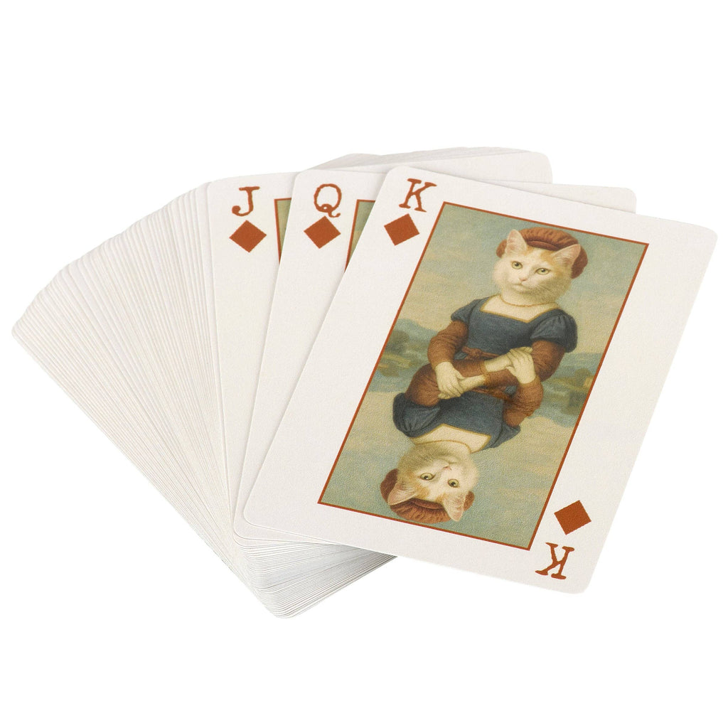 Vintage Cat Portrait Playing Cards