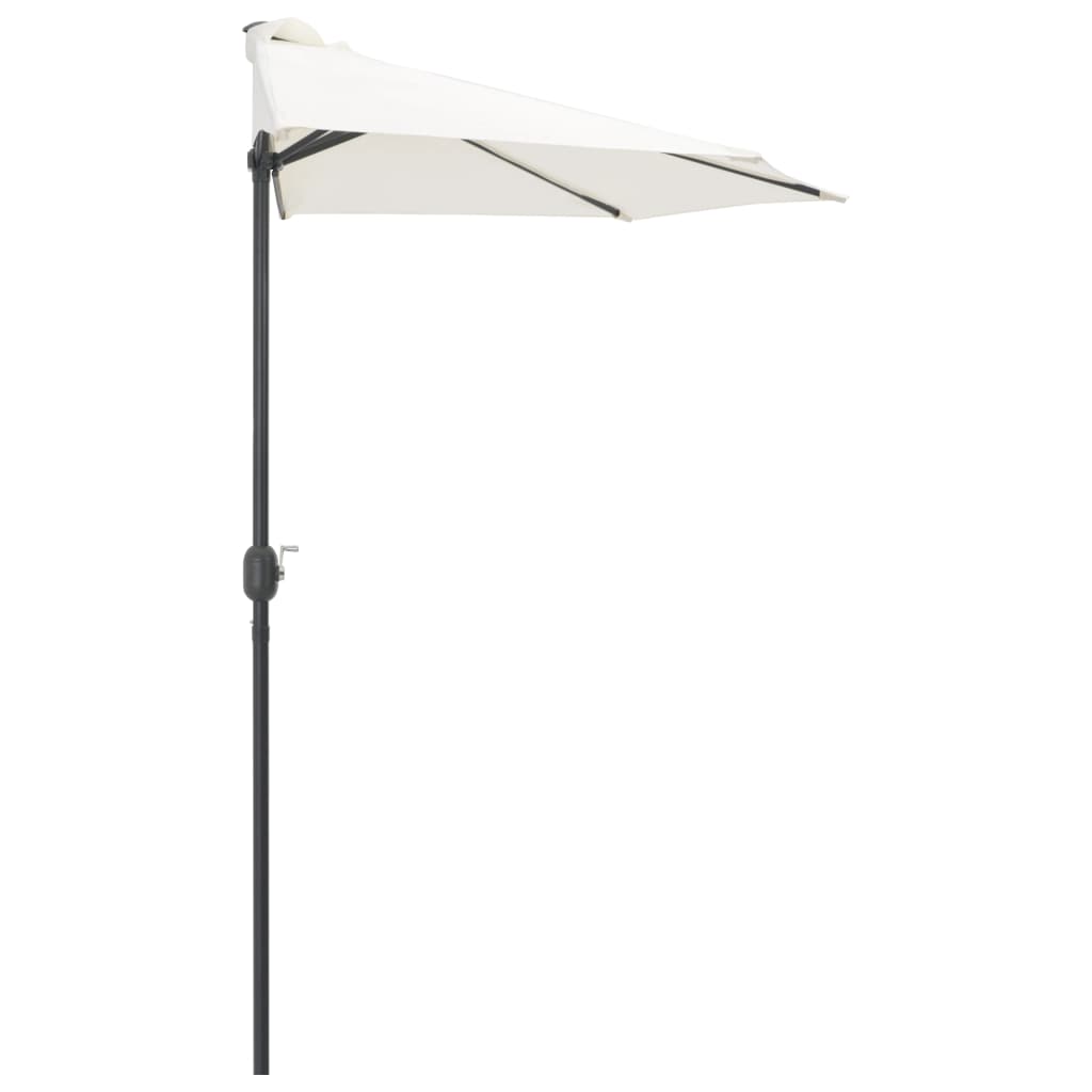 The Sandstone Half-Moon Balcony Parasol - The Coral Palm LLC