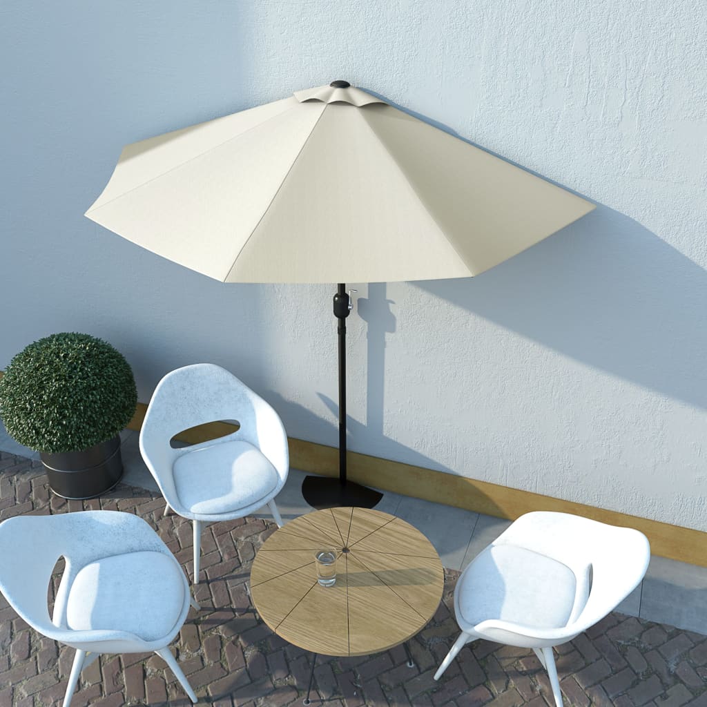 The Sandstone Half-Moon Balcony Parasol - The Coral Palm LLC