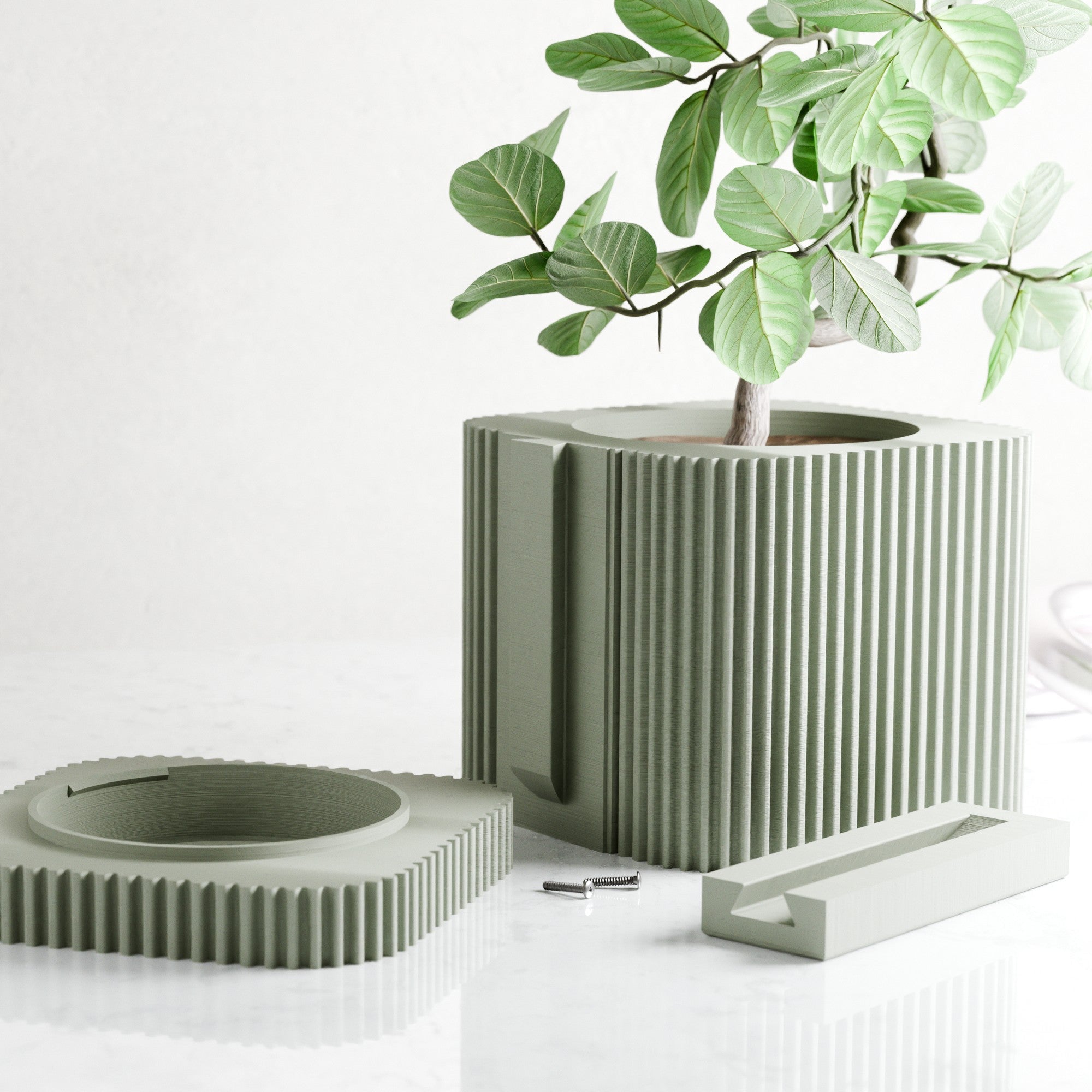 The Helix Spiral Wall Planter – The Coral Palm LLC