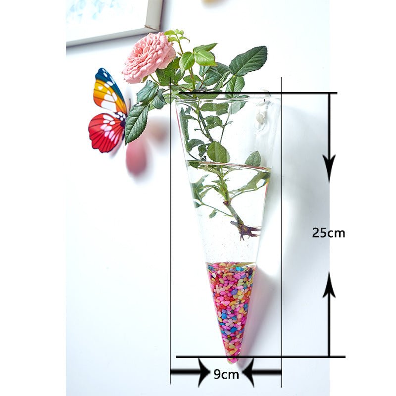 Hanging Hydroponic Glass Vase for Plants Wall Decor - The Coral Palm LLC