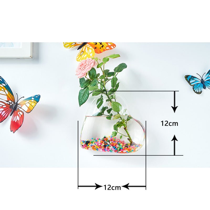 Hanging Hydroponic Glass Vase for Plants Wall Decor - The Coral Palm LLC