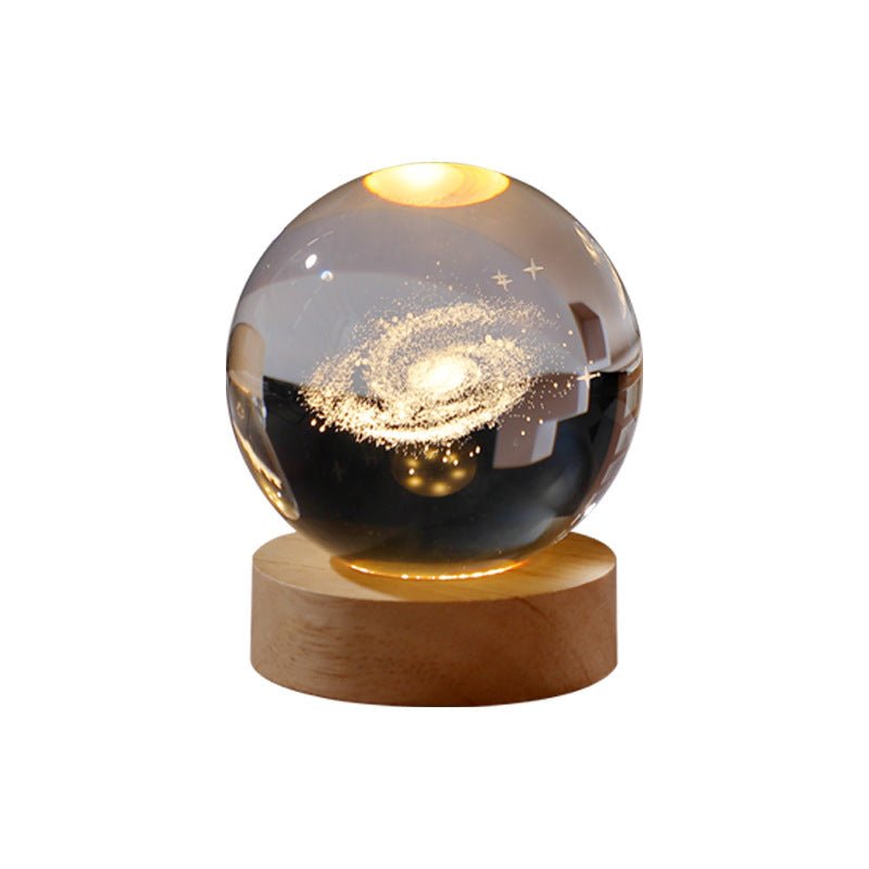 Illuminated Crystal Globe Night Light - The Coral Palm LLC