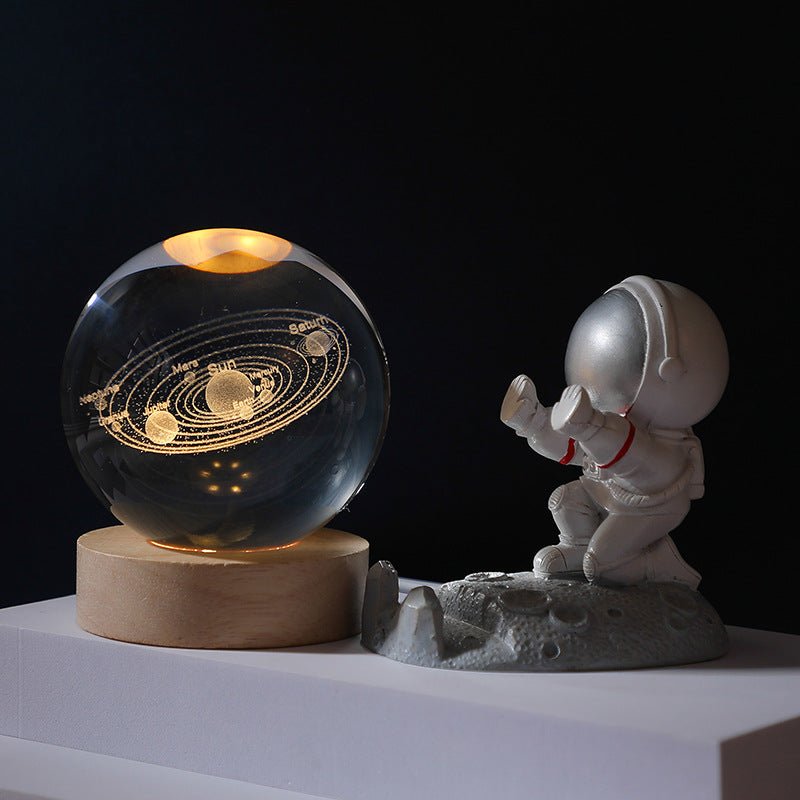 Illuminated Crystal Globe Night Light - The Coral Palm LLC