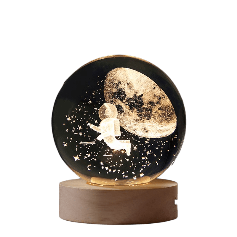 Illuminated Crystal Globe Night Light - The Coral Palm LLC