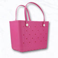 Large Beach Tote Bag With Lines - The Coral Palm LLC