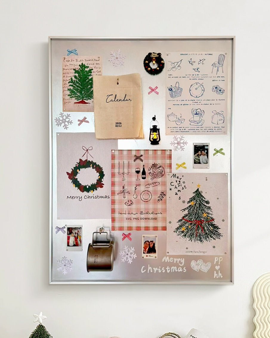 Modern Magnetic Wall Display Board - The Coral Palm LLC